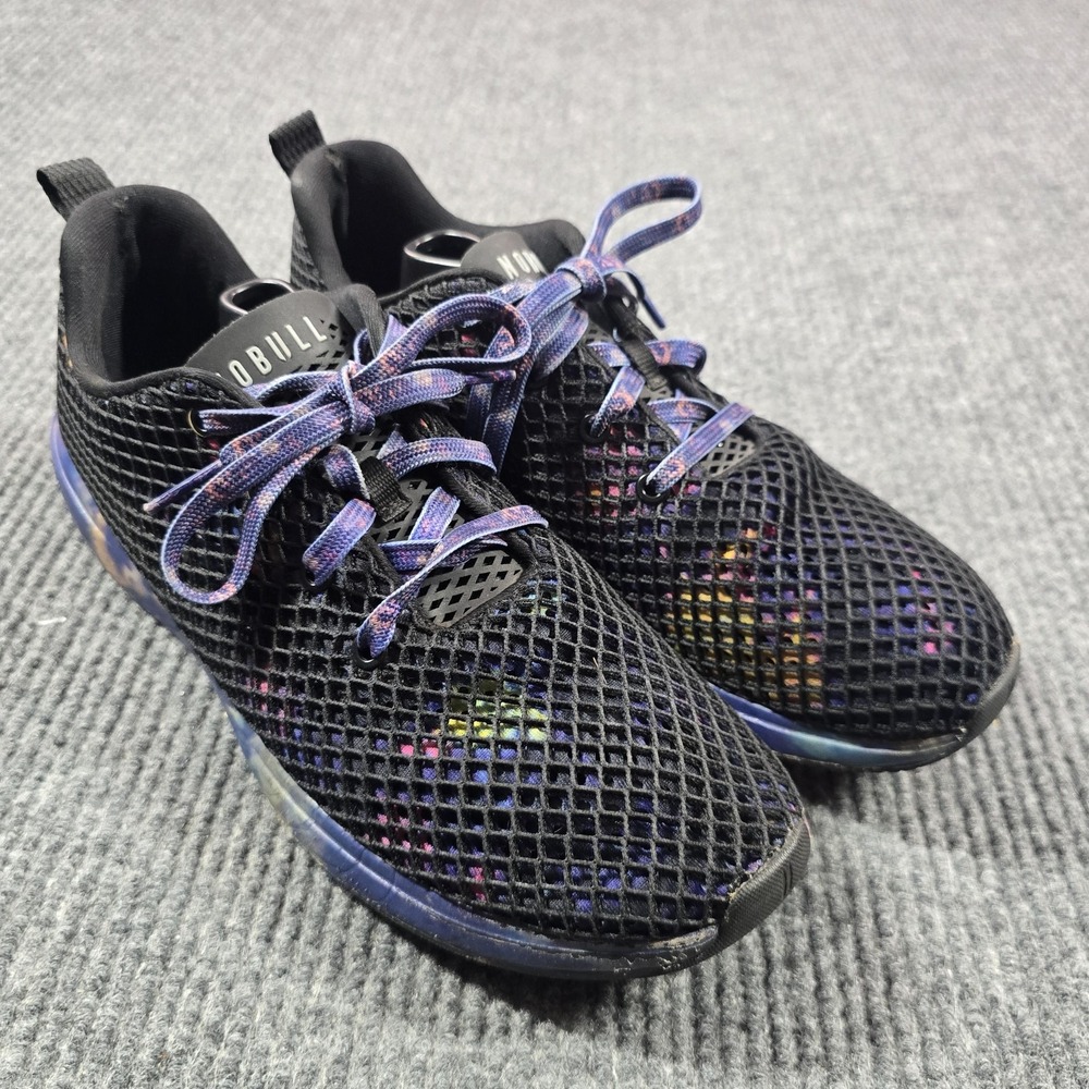 NOBULL Shoes Mens Size 12 Black Tie Dye Mesh Training Athletic‎ Sneakers Low Top